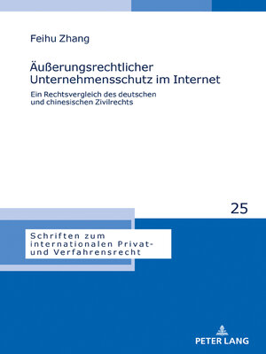 cover image of Äußerungsrechtlicher Unternehmensschutz im Internet